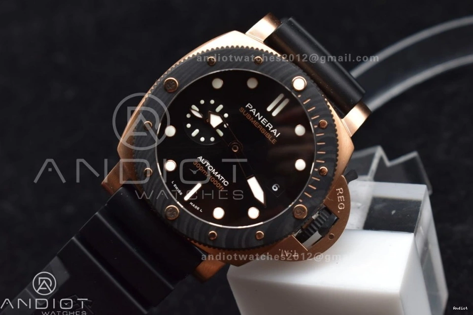 W Black Dial Unisex on SBF Black Best Edition 1:1 Strap PAM1070 Rubber P 434 0825
